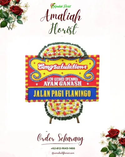 Bunga Papan Congratulation di Sawah Lebar Baru
